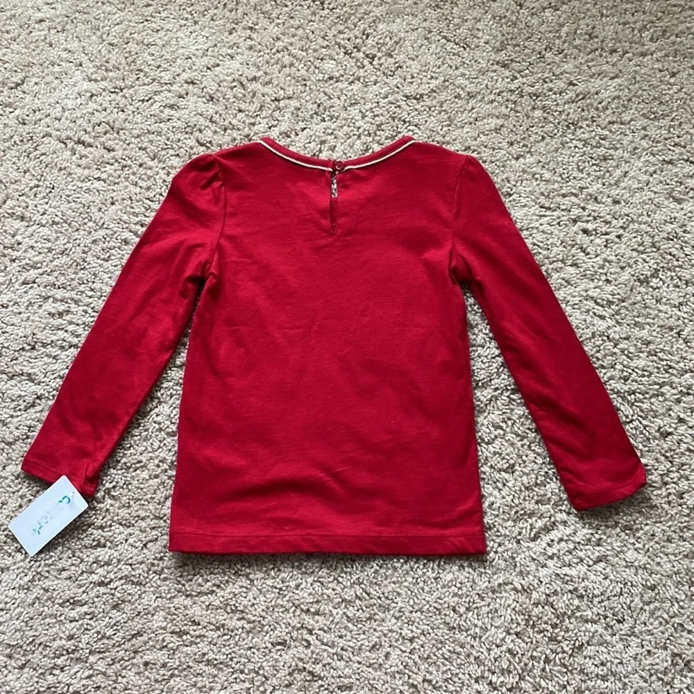NWT Carter's Toddler Girls Christmas Reindeer Jersey T-shirt - Size 4T - Picture 6 of 8